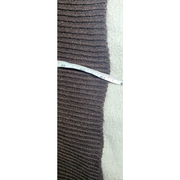 Pink Rose 3X Brown Sweater Dress – Fair Isle Cowl & Cuffs – Plus Size Cozy Knit - Picture 14 of 16